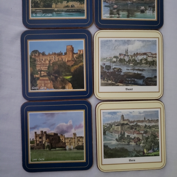 8 Vintage Pimpernel England and Switzerland Drink Coasters - Picture 6 of 6